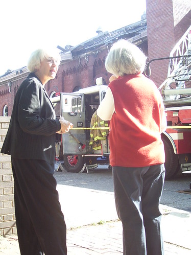 Kathy Smith and Nancy Metzger considering the future of Eastern Market