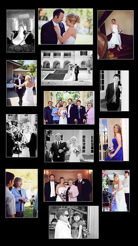 Caron and Brad Wedding Collage