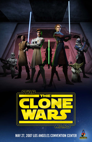 Star Wars: Poster de Las Guerras Clónicas en CGI