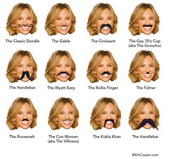 What type of Mustache for Elisabeth Hasselbeck?