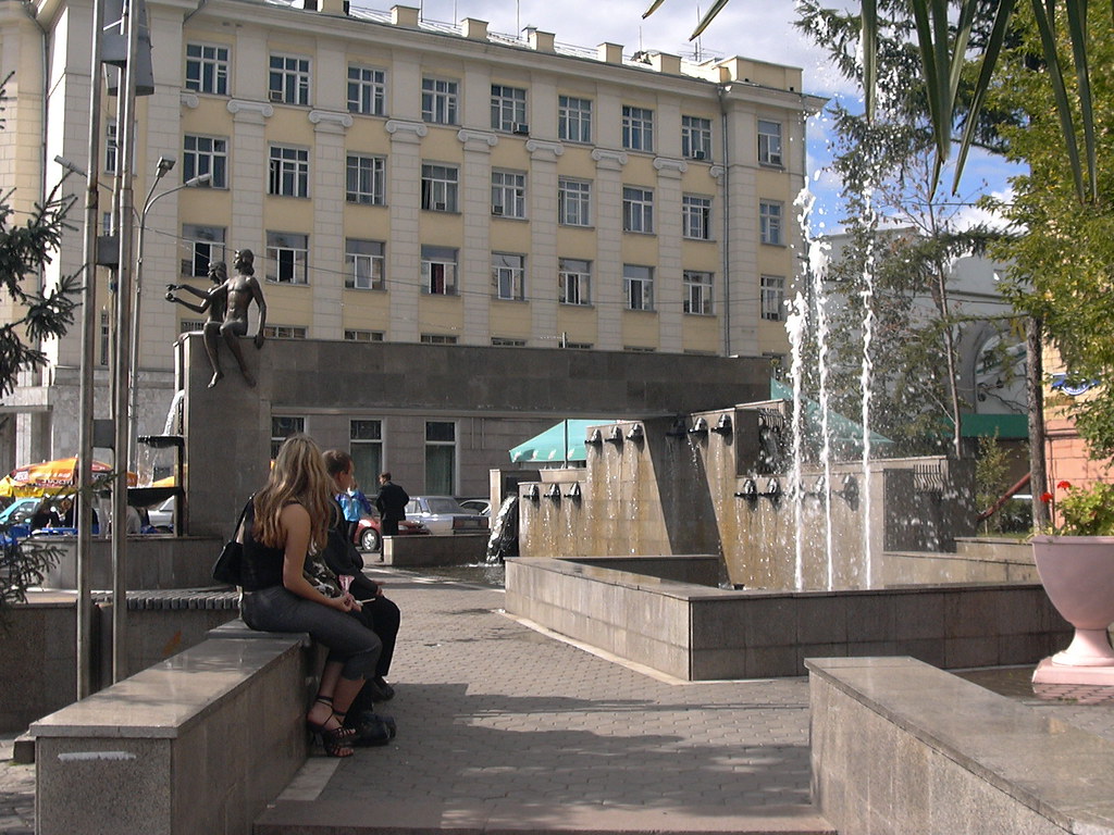 : Krasnoyarsk is rich with Fountains