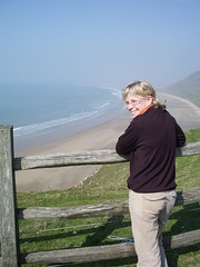 Alice at Rhossili, Gower