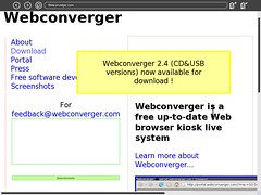olpc web browser pointing to Webconverger
