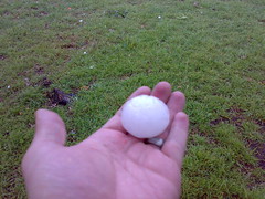 Golf ball sized hail