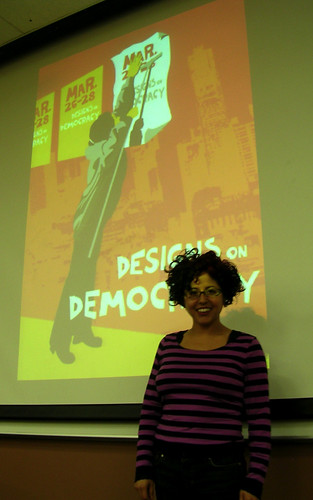 Favianna Rodriguez with Designs on Democracy