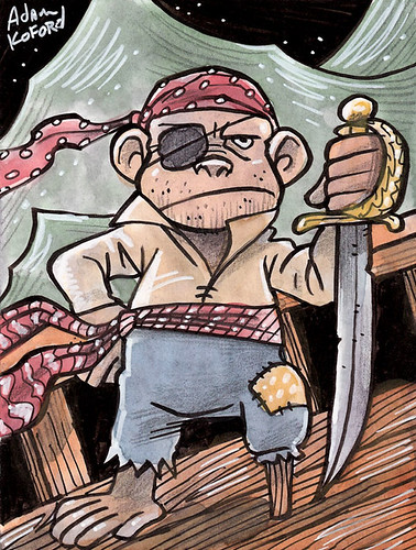 Tiny Pirate, Monkey of The Seven Seas by Ape Lad.