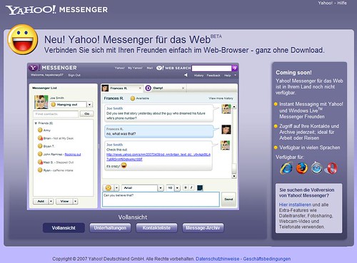 Yahoo! Webmessenger