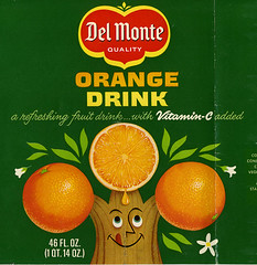 Del Monte Orange Drink label