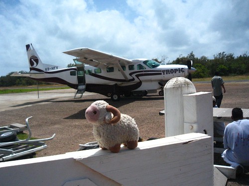 Youssouf at the Placencia airstrip - Belize - 3 April 2007