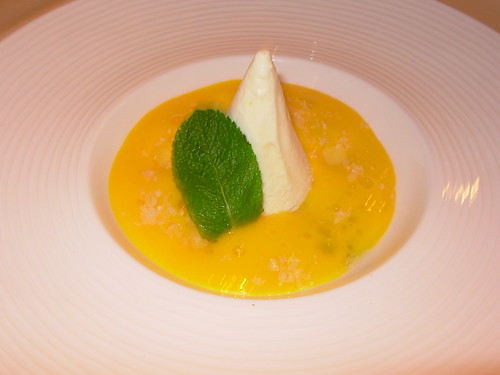 Crown at Whitebrook - Coconut Panna Cotta with Mango