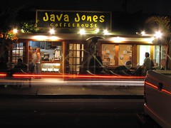 Java Jones Isla Vista by night
