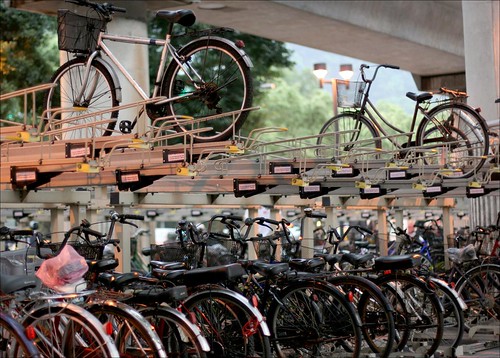 two tier bicycle racks