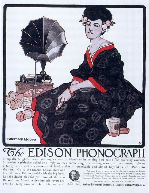 Guernsey Moore, Edison Phonographs, 1908