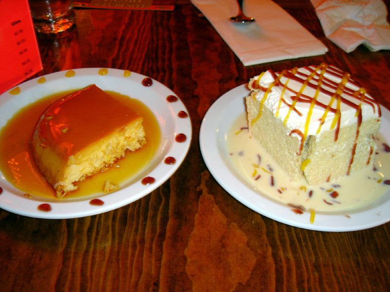 Coconut Flan & Tres Leches Cake