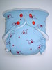 Little Retro Elephants Fitted Diaper with Flap-style Quick Dry Soaker