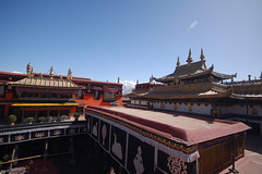 Roof top shot of Johkang Temple