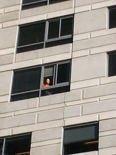 onlooker from apartment window