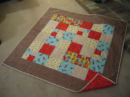 Sock Monkey Quilt for Max