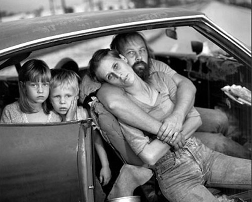 The Damm Family in Their Car, Los Angeles, CA, USA, 1987, By Mary Ellen Mark