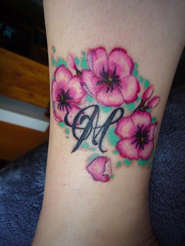 cherry blossom tattoo on foot. Cherry Blossom Tattoo 2 by