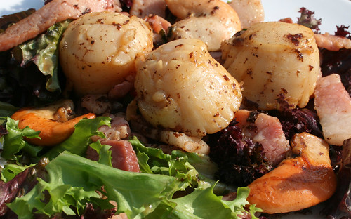 Warm Bacon and Scallop Salad