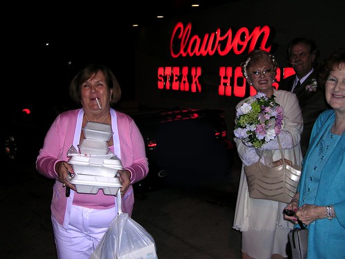 Clawson Steak House doggie bags.