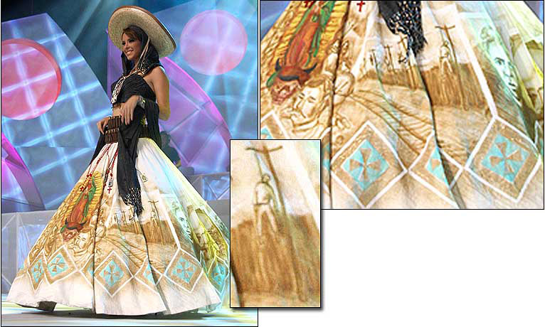 Miss Mexico's pageant dress raises eyebrows Miss Mexico will tone down the