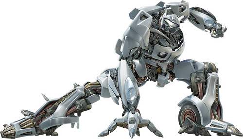 Jazz Autobot modo robot en Transformers la pelicula
