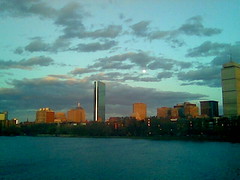 Boston Sunset/Moonrise.