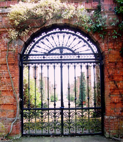 Gate leading into Walled Garden.Sandringham, Norfolk