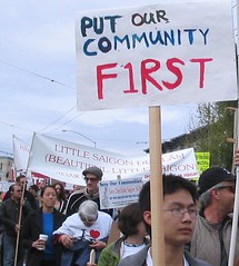 Protest in Little Saigon, Seattle