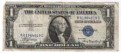 1935 series A silver certificate US dollar