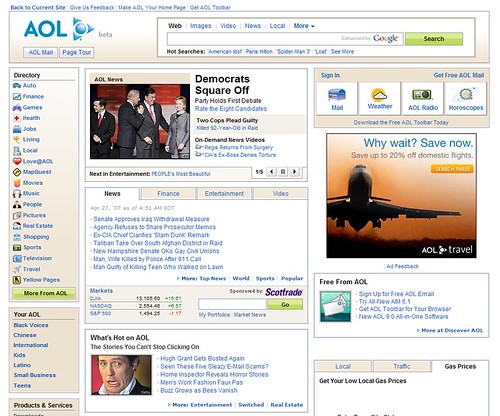 AOL's recent redesign