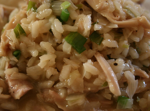 Roast Chicken and Spring Onion Risotto