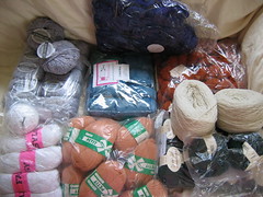 bags of yarn