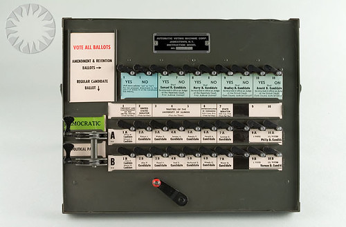 Smithsonian Voting Machine Picture