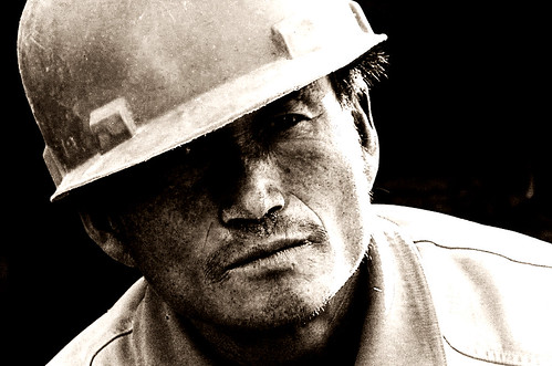 China, Porträt eines Arbeiters