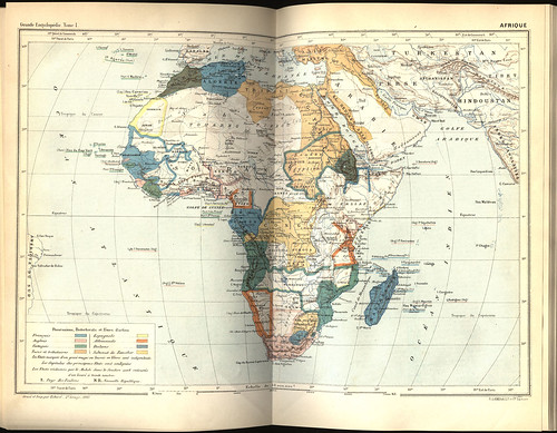 Open atlas; Africa map