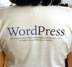 Wordpress on the back