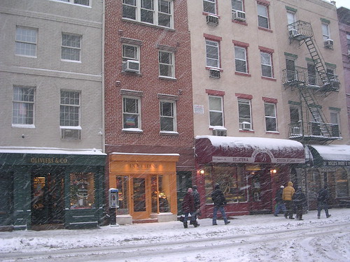 Snowy Bleecker Street, NYC