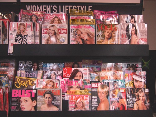  Funny how women's magazines have women on the front cover yet 