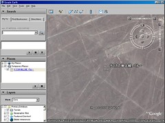 ナスカの地上絵を Google Earth で表示