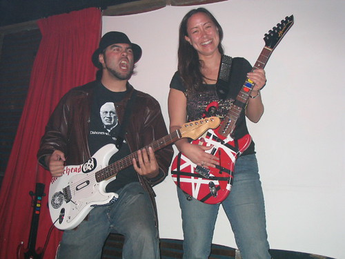 Eric and Steph @ Guitar Hero Bar