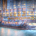 Tugboat on Chicago River by Trump Tower