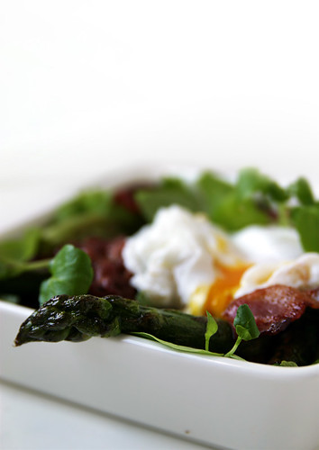 Asparagus, Bacon & Poached Egg Salad