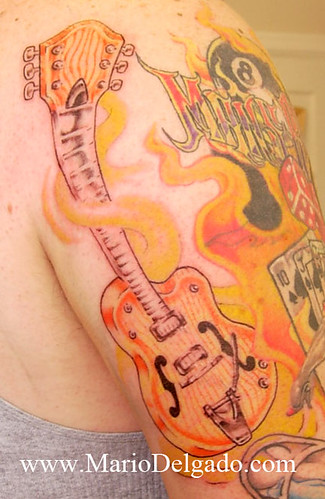guitar Tags Guitar Tattoo
