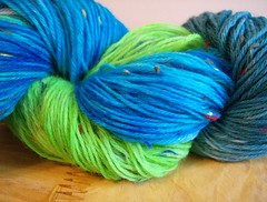 Hand dyed yarn by MJ