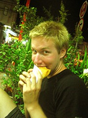 Ben Coyly Eating a Doughnut