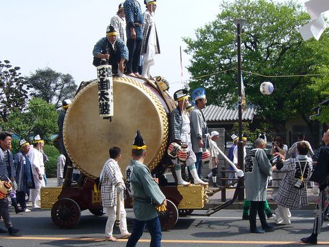 Large Japanese drum くらやみ祭りの大太鼓