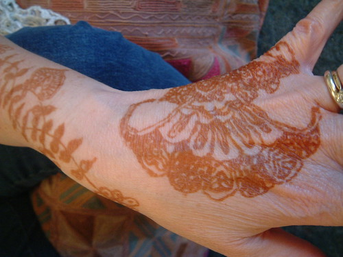 Right Hand Catherine's henna decoration for DP and Mrs P's wedding
